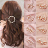 Pearl Hair Clip Snap Barrettes-Hair Accessories-Arimonz-Arimonz