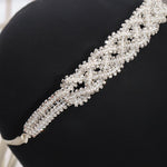 Pearl Rhinestone Headband Tiara Hairband Wedding Hair Accessories-Hair Accessories-Arimonz-Arimonz