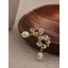Pearls Dangle Drop Earrings Flower Earrings for Women-Necklaces-Arimonz-Arimonz