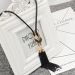 Pendant Necklace Tassel Long Winter Sweater Chain Necklace-Necklaces-Arimonz-Arimonz