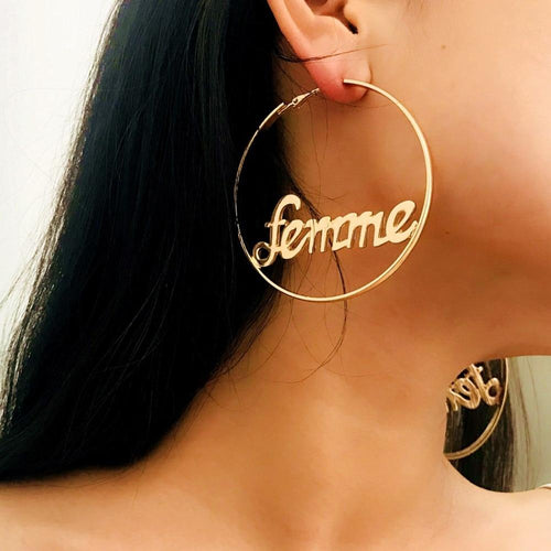 Personality Hoop Earrings-Earrings-Arimonz-Arimonz