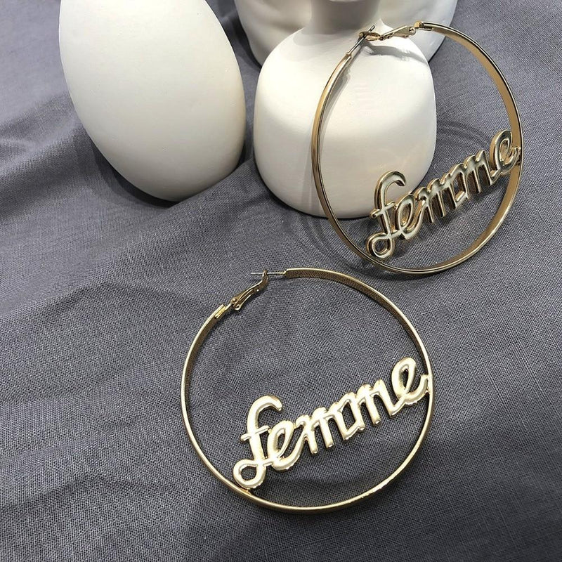 Personality Hoop Earrings-Earrings-Arimonz-Arimonz
