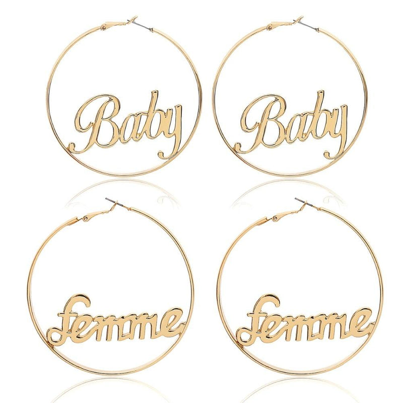Personality Hoop Earrings-Earrings-Arimonz-Arimonz