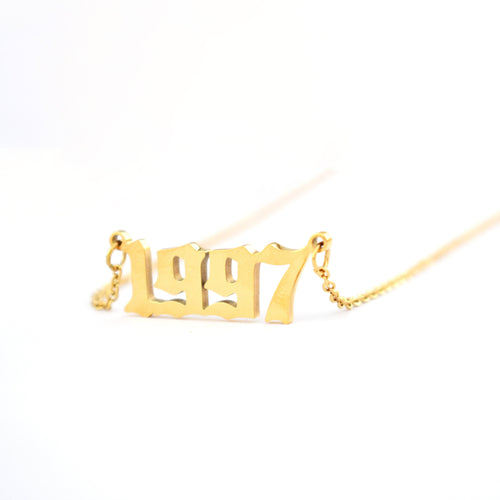 Personalized Year Number Necklaces-Necklaces-Arimonz-Arimonz