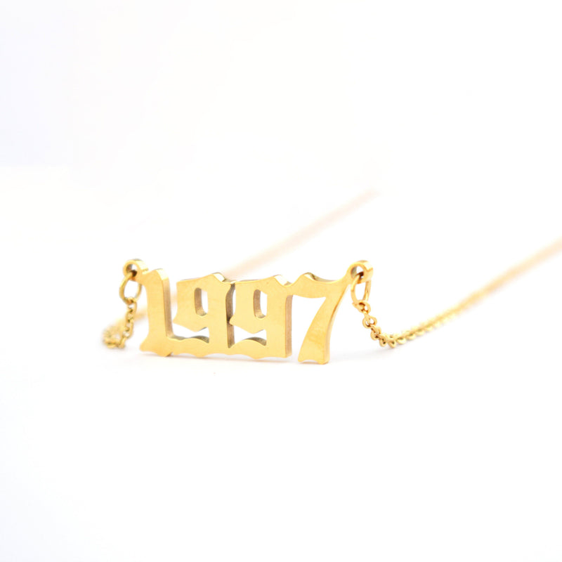 Personalized Year Number Necklaces-Necklaces-Arimonz-Arimonz