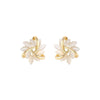 Petal Circle Stud Earrings For Women Elegant and Exquisite Opal Earrings-Earrings-Arimonz-Arimonz