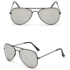 Pilot Mirror Sunglasses-Sunglasses-Arimonz-Black Silver-Arimonz
