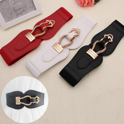 Pin buckle Leather Elastic Belt-Belts-Arimonz-Arimonz