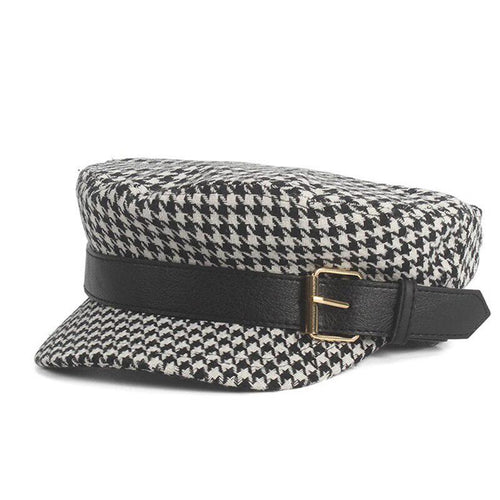Plaid Belt Visor Cap-Hats-Arimonz-Arimonz