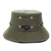 Plain Design Summer Fishing Sun Hat For Women Outdoor Bucket Cap-Bucket Hats-Arimonz-Army Green-Arimonz