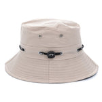 Plain Design Summer Fishing Sun Hat For Women Outdoor Bucket Cap-Bucket Hats-Arimonz-Beige-Arimonz
