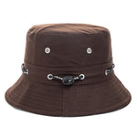 Plain Design Summer Fishing Sun Hat For Women Outdoor Bucket Cap-Bucket Hats-Arimonz-Coffee-Arimonz