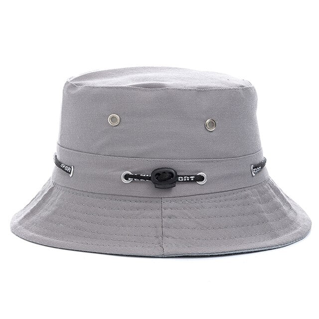 Plain Design Summer Fishing Sun Hat For Women Outdoor Bucket Cap-Bucket Hats-Arimonz-Light Grey-Arimonz