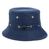 Plain Design Summer Fishing Sun Hat For Women Outdoor Bucket Cap-Bucket Hats-Arimonz-Navy Blue-Arimonz