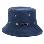 Plain Design Summer Fishing Sun Hat For Women Outdoor Bucket Cap-Bucket Hats-Arimonz-Navy Blue-Arimonz