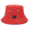 Plain Design Summer Fishing Sun Hat For Women Outdoor Bucket Cap-Bucket Hats-Arimonz-Red-Arimonz