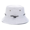 Plain Design Summer Fishing Sun Hat For Women Outdoor Bucket Cap-Bucket Hats-Arimonz-White-Arimonz