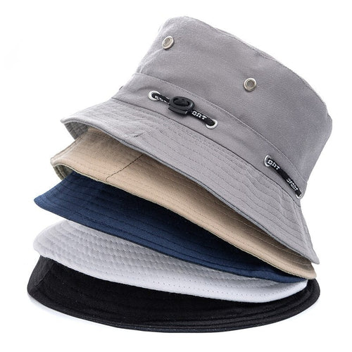 Plain Design Summer Fishing Sun Hat For Women Outdoor Bucket Cap-Bucket Hats-Arimonz-Arimonz