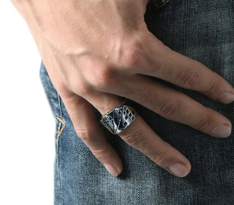 Playing Card Resizable Ring Fashion Trendy Jewelry-Rings-Arimonz-Arimonz