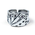 Playing Card Resizable Ring Fashion Trendy Jewelry-Rings-Arimonz-Arimonz