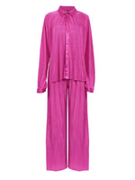 Pleated Wide Leg Pants Women Casual Loose Trousers Office Long Pants-Wear To Work Sets-Arimonz-Arimonz