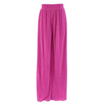 Pleated Wide Leg Pants Women Casual Loose Trousers Office Long Pants-Wear To Work Sets-Arimonz-Hot Pink Pants-S-Arimonz