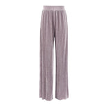 Pleated Wide Leg Pants Women Casual Loose Trousers Office Long Pants-Wear To Work Sets-Arimonz-Taro Pink Pants-S-Arimonz
