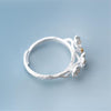 Plum Blossom Flower Ring Personality Fashion Trendy Women Ring-Rings-Arimonz-Arimonz