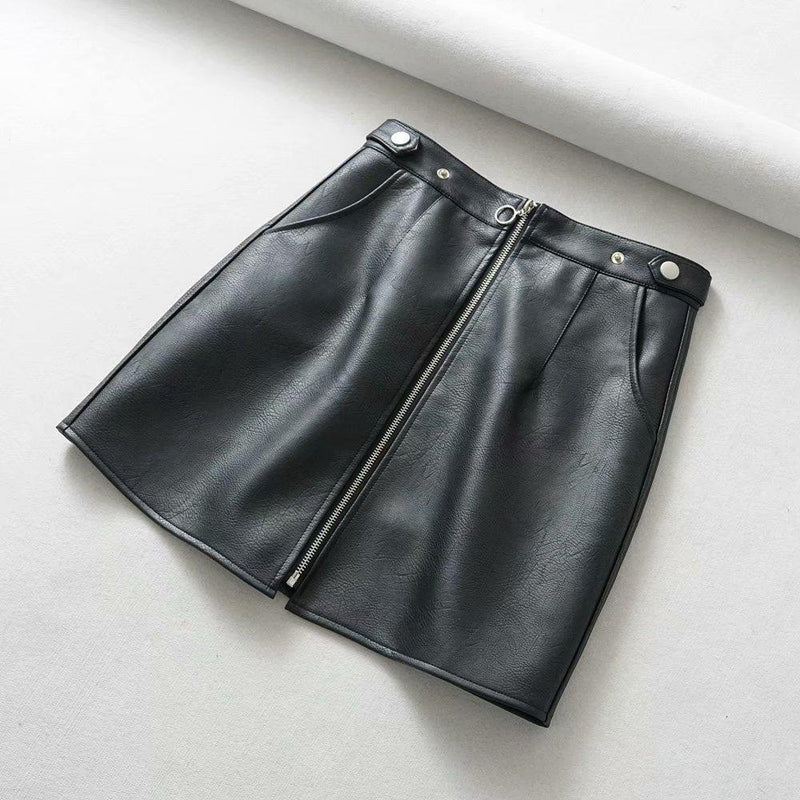 Pocket Zipper Skirt-Skirts-Arimonz-Arimonz