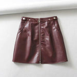 Pocket Zipper Skirt-Skirts-Arimonz-Arimonz