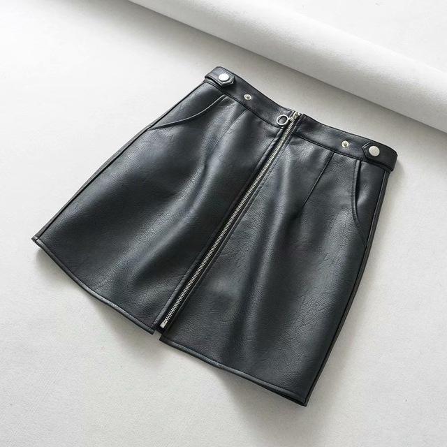 Pocket Zipper Skirt-Skirts-Arimonz-Arimonz