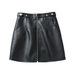 Pocket Zipper Skirt-Skirts-Arimonz-Black-XS-Arimonz