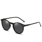 Polarized Sunglasses Men Women Retro Round Vintage Sunglasses-Sunglasses-Arimonz-Black Black-Arimonz
