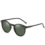 Polarized Sunglasses Men Women Retro Round Vintage Sunglasses-Sunglasses-Arimonz-Black Green-Arimonz