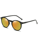 Polarized Sunglasses Men Women Retro Round Vintage Sunglasses-Sunglasses-Arimonz-Black Orange-Arimonz