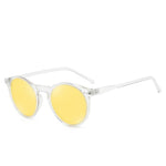 Polarized Sunglasses Men Women Retro Round Vintage Sunglasses-Sunglasses-Arimonz-Transparent Yellow-Arimonz