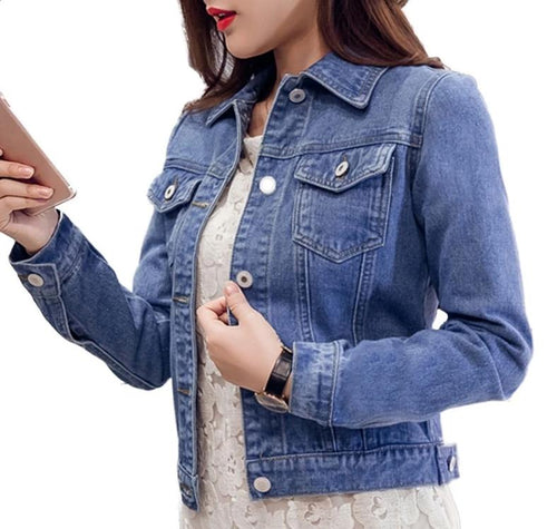 Popular Girl Denim Jacket-Jean Jackets-Arimonz-Arimonz