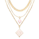 Portrait Multi Layer Pearl Necklace-Necklaces-Arimonz-1-Arimonz