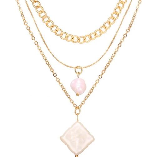 Portrait Multi Layer Pearl Necklace-Necklaces-Arimonz-14-Arimonz
