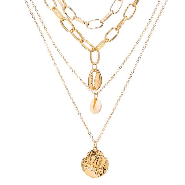 Portrait Multi Layer Pearl Necklace-Necklaces-Arimonz-15-Arimonz