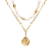 Portrait Multi Layer Pearl Necklace-Necklaces-Arimonz-16-Arimonz