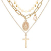 Portrait Multi Layer Pearl Necklace-Necklaces-Arimonz-2-Arimonz