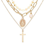 Portrait Multi Layer Pearl Necklace-Necklaces-Arimonz-2-Arimonz