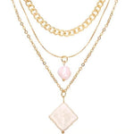 Portrait Multi Layer Pearl Necklace-Necklaces-Arimonz-Arimonz