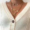 Portrait Multi Layer Pearl Necklace-Necklaces-Arimonz-Arimonz
