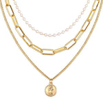 Portrait Multi Layer Pearl Necklace-Necklaces-Arimonz-6-Arimonz