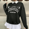 Pullovers - Oversized Hoodies Streetwear Chic Letter Print Long Sleeve Hoodies