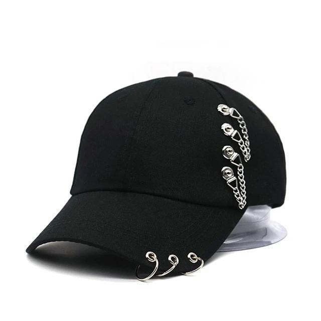 Punk Style Baseball Cap-Hats-Arimonz-Black-Arimonz