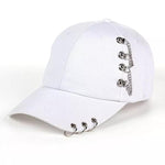 Punk Style Baseball Cap-Hats-Arimonz-White-Arimonz