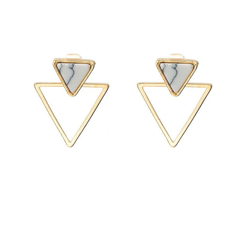 Push-back Triangle Earrings-Earrings-Arimonz-Arimonz